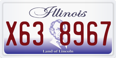 IL license plate X638967