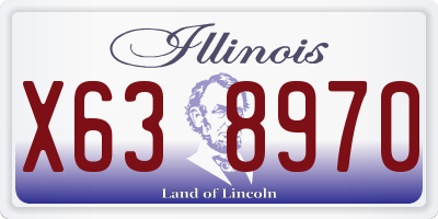 IL license plate X638970