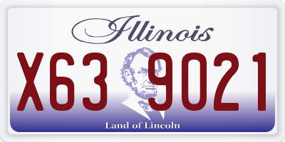 IL license plate X639021