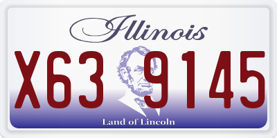 IL license plate X639145
