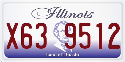 IL license plate X639512