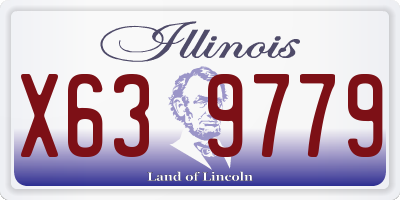 IL license plate X639779