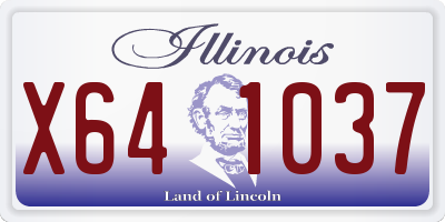 IL license plate X641037