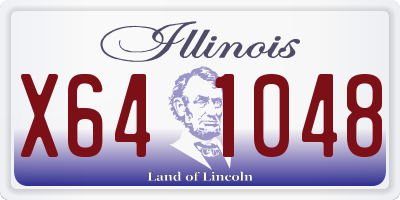 IL license plate X641048