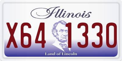 IL license plate X641330