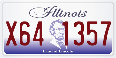 IL license plate X641357