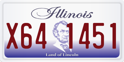 IL license plate X641451