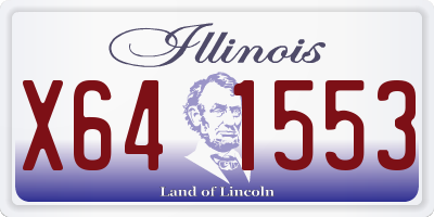 IL license plate X641553