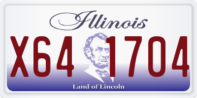 IL license plate X641704