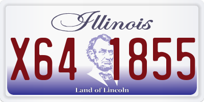 IL license plate X641855