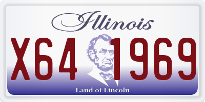 IL license plate X641969