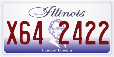IL license plate X642422