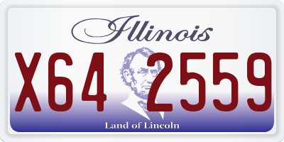 IL license plate X642559