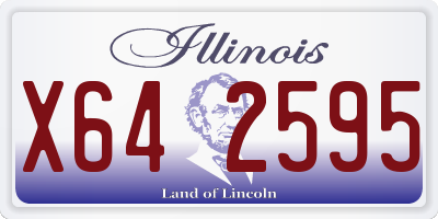 IL license plate X642595