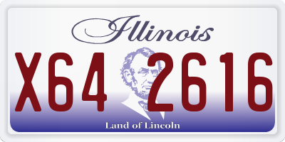 IL license plate X642616