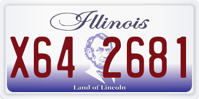 IL license plate X642681