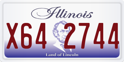 IL license plate X642744