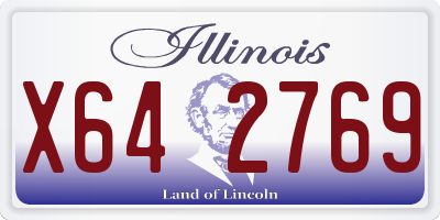 IL license plate X642769