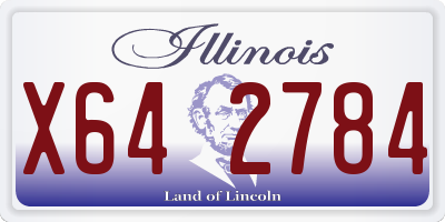 IL license plate X642784