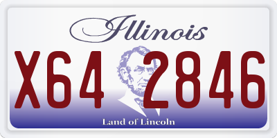 IL license plate X642846