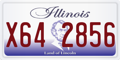 IL license plate X642856