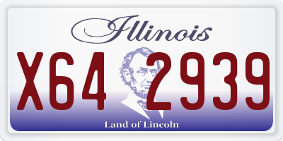 IL license plate X642939