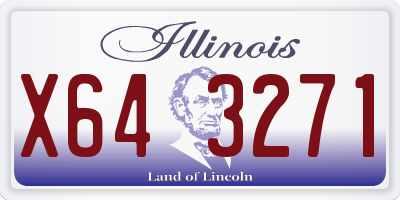 IL license plate X643271