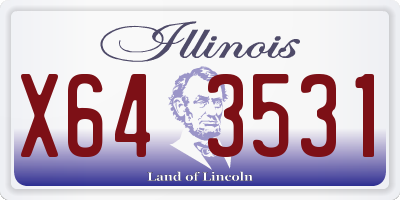 IL license plate X643531