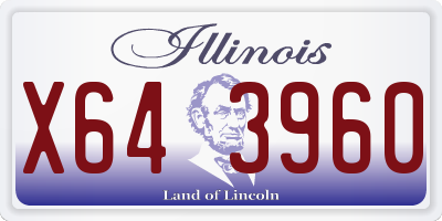IL license plate X643960