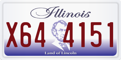 IL license plate X644151