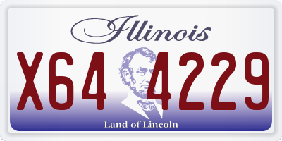 IL license plate X644229