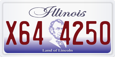 IL license plate X644250