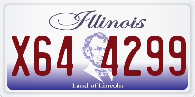 IL license plate X644299