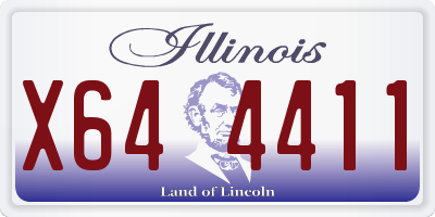 IL license plate X644411