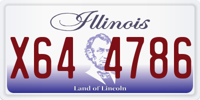 IL license plate X644786