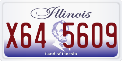 IL license plate X645609