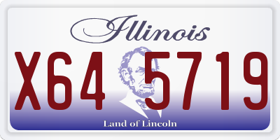 IL license plate X645719