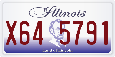 IL license plate X645791