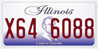 IL license plate X646088