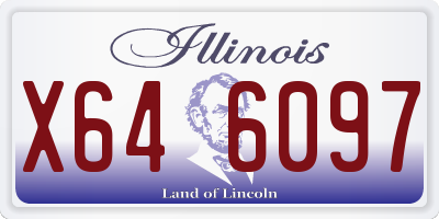 IL license plate X646097