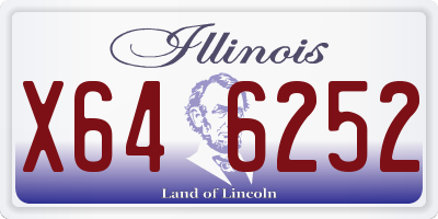 IL license plate X646252