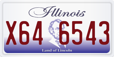 IL license plate X646543