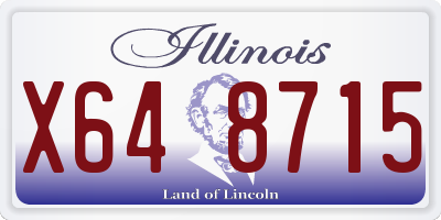 IL license plate X648715