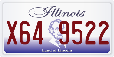 IL license plate X649522