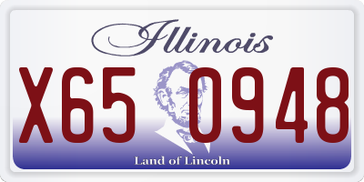 IL license plate X650948