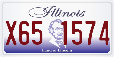 IL license plate X651574