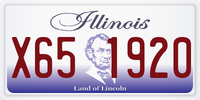 IL license plate X651920