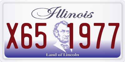IL license plate X651977