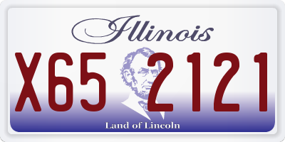 IL license plate X652121