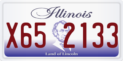 IL license plate X652133